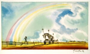 Rainbow and Wagon Rendering